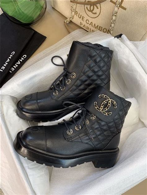 chanel combat boots replica|copy chanel boots.